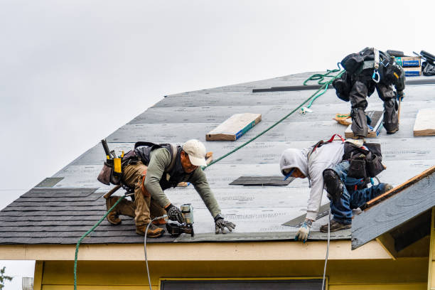 Professional Gutter Installation technician working in Entriken, PA